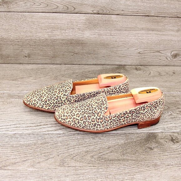 $650 worn 1x GRAVATI Womens 5.5 M Neiman Marcus 4663 Leopard Print add $15 Trees - Picture 9 of 16